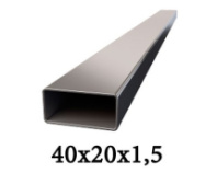 Труба профильная 40*20*1,5ст1-3сп/пс=6,00м Труба профильная 40*20*1,5ст1-3сп/пс=6,00м