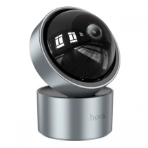 Видеокамера IP Hoco D5 Wi-Fi серый/3Mpx/ИК/цветная/пластик/внут/64Gb