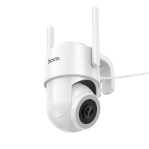 Видеокамера IP Hoco D10 Wi-Fi белая/2Mpx/Bluetooth/пластик/внешняя IP65/256Gb