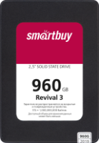 Накопитель 2,5" SSD Smartbuy Revival 3 960GB SATA3 PS3111 3D TLC Накопитель 2,5" SSD Smartbuy Revival 3 960GB SATA3 PS3111 3D TLC