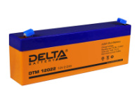 Аккумулятор 12V 2,2Ah Delta DTM 12022 для ИБП (батарея для UPS, размер: 178x35x61мм)