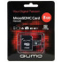 Карта памяти micro SD 8Gb Qumo class 10 с адаптером
