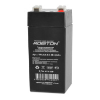 Аккумулятор 4V 4.5Ah Robiton VRLA4-4.5 (Размеры: 47х47х101 мм)