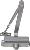 Дверной доводчик TS-DC045 серебро, усилие EN2, вес двери до 50 кг